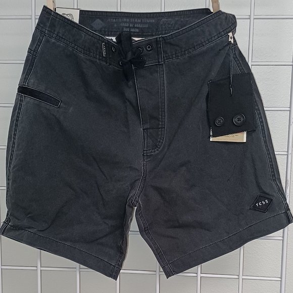 Critical Slide Society Men's Beach Shorts-Standard Team Trunk-Phantom - Picture 1 of 4